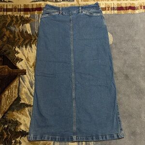 Hennes Maxi Denim Skirt Size 10